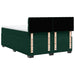 Pat box spring cu saltea, verde închis, 140x190 cm, catifea - WALTI WALTI
