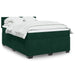 Pat box spring cu saltea, verde închis, 140x190 cm, catifea - WALTI WALTI