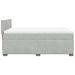 Pat box spring cu saltea, gri deschis, 140x200 cm, catifea - WALTI WALTI
