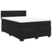 Pat box spring cu saltea, negru, 140x200 cm, catifea - WALTI WALTI