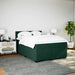 Pat box spring cu saltea, verde închis, 140x200 cm, catifea - WALTI WALTI