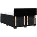 Pat box spring cu saltea, negru, 140x200 cm, catifea - WALTI WALTI