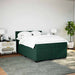 Pat box spring cu saltea, verde închis, 140x200 cm, catifea - WALTI WALTI