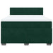Pat box spring cu saltea, verde închis, 140x200 cm, catifea - WALTI WALTI