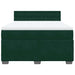 Pat box spring cu saltea, verde închis, 140x200 cm, catifea - WALTI WALTI