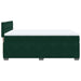 Pat box spring cu saltea, verde închis, 140x200 cm, catifea - WALTI WALTI
