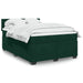 Pat box spring cu saltea, verde închis, 140x200 cm, catifea - WALTI WALTI