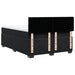 Pat box spring cu saltea, negru, 160x200 cm, catifea - WALTI WALTI