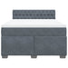 Pat box spring cu saltea, gri închis, 160x200 cm, catifea - WALTI WALTI