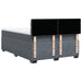 Pat box spring cu saltea, gri închis, 160x200 cm, catifea - WALTI WALTI