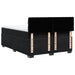 Pat box spring cu saltea, negru, 160x200 cm, catifea - WALTI WALTI