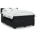 Pat box spring cu saltea, negru, 160x200 cm, catifea - WALTI WALTI