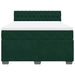 Pat box spring cu saltea, verde închis, 160x200 cm, catifea - WALTI WALTI