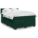 Pat box spring cu saltea, verde închis, 160x200 cm, catifea - WALTI WALTI