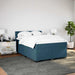 Pat box spring cu saltea, albastru, 160x200 cm, catifea - WALTI WALTI