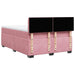 Pat box spring cu saltea, roz, 160x200 cm, catifea - WALTI WALTI