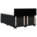 Pat box spring cu saltea, negru, 160x200 cm, catifea - WALTI WALTI