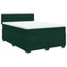 Pat box spring cu saltea, verde închis, 160x200 cm, catifea - WALTI WALTI