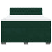 Pat box spring cu saltea, verde închis, 160x200 cm, catifea - WALTI WALTI