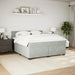 Pat box spring cu saltea, gri deschis, 180x200 cm, catifea - WALTI WALTI
