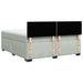 Pat box spring cu saltea, gri deschis, 180x200 cm, catifea - WALTI WALTI