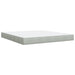 Pat box spring cu saltea, gri deschis, 180x200 cm, catifea - WALTI WALTI