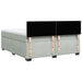Pat box spring cu saltea, gri deschis, 180x200 cm, catifea - WALTI WALTI