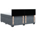 Pat box spring cu saltea, gri închis, 180x200 cm, catifea - WALTI WALTI