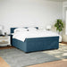 Pat box spring cu saltea, albastru, 180x200 cm, catifea - WALTI WALTI