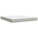 Pat box spring cu saltea, gri deschis, 180x200 cm, catifea - WALTI WALTI