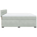 Pat box spring cu saltea, gri deschis, 180x200 cm, catifea - WALTI WALTI