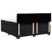 Pat box spring cu saltea, negru, 180x200 cm, catifea - WALTI WALTI