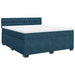 Pat box spring cu saltea, albastru, 180x200 cm, catifea - WALTI WALTI