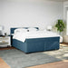 Pat box spring cu saltea, albastru, 180x200 cm, catifea - WALTI WALTI