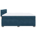 Pat box spring cu saltea, albastru, 180x200 cm, catifea - WALTI WALTI