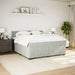 Pat box spring cu saltea, gri deschis, 180x200 cm, catifea - WALTI WALTI