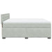 Pat box spring cu saltea, gri deschis, 180x200 cm, catifea - WALTI WALTI