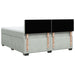 Pat box spring cu saltea, gri deschis, 180x200 cm, catifea - WALTI WALTI