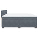 Pat box spring cu saltea, gri închis, 180x200 cm, catifea - WALTI WALTI