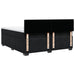 Pat box spring cu saltea, negru, 180x200 cm, catifea - WALTI WALTI