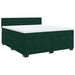 Pat box spring cu saltea, verde închis, 180x200 cm, catifea - WALTI WALTI