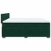 Pat box spring cu saltea, verde închis, 180x200 cm, catifea - WALTI WALTI