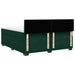 Pat box spring cu saltea, verde închis, 180x200 cm, catifea - WALTI WALTI