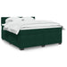 Pat box spring cu saltea, verde închis, 180x200 cm, catifea - WALTI WALTI