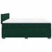 Pat box spring cu saltea, verde închis, 200x200 cm, catifea - WALTI WALTI