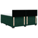 Pat box spring cu saltea, verde închis, 200x200 cm, catifea - WALTI WALTI