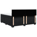 Pat box spring cu saltea, negru, 200x200 cm, catifea - WALTI WALTI