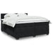 Pat box spring cu saltea, negru, 200x200 cm, catifea - WALTI WALTI