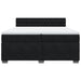 Pat box spring cu saltea, negru, 200x200 cm, catifea - WALTI WALTI