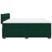 Pat box spring cu saltea, verde închis, 200x200 cm, catifea - WALTI WALTI